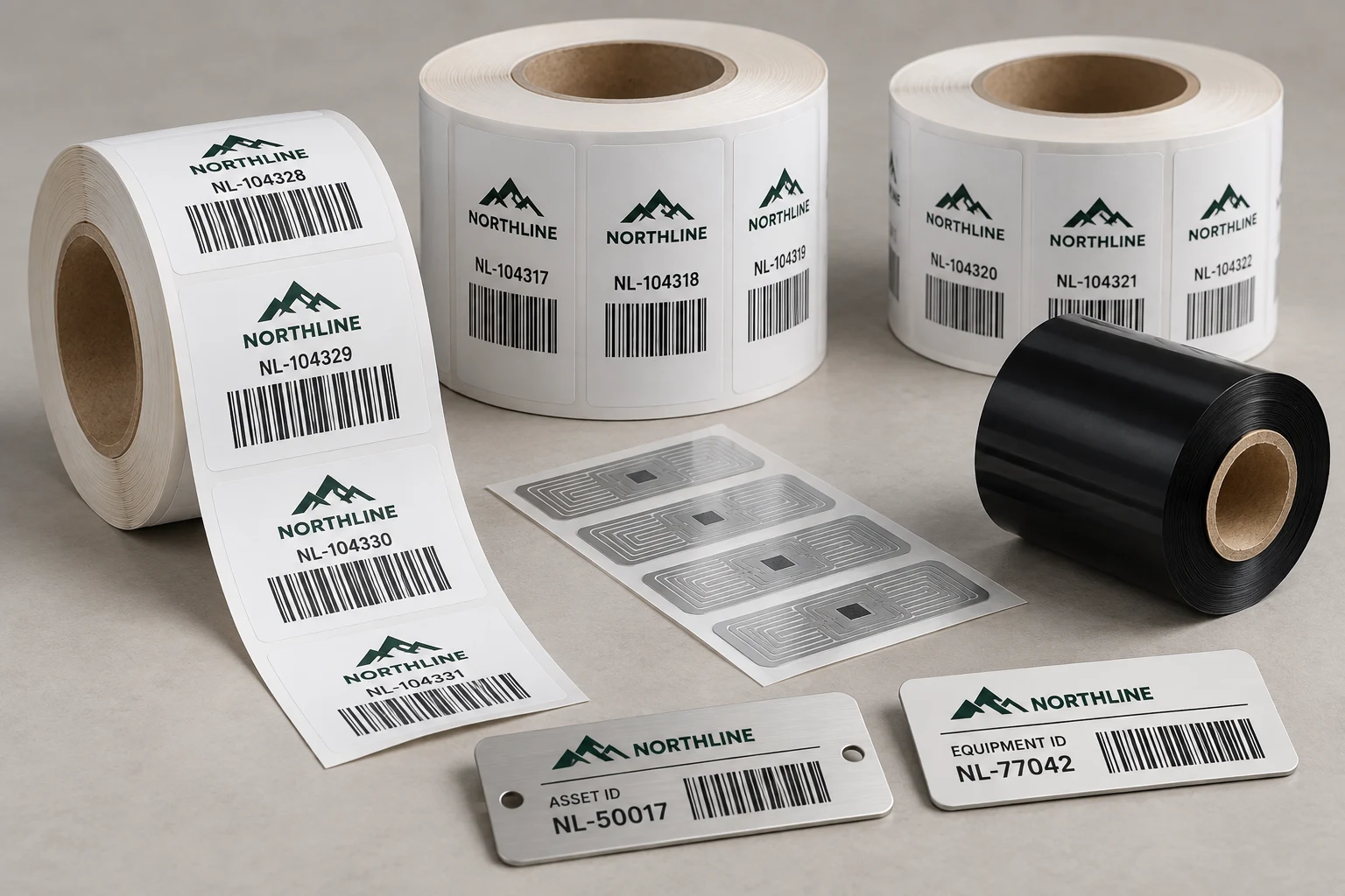 Illustrative industrial product identification